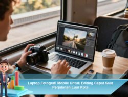 Laptop Fotografi Mobile Untuk Editing Cepat Saat Perjalanan Luar Kota