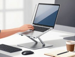 Review Gadget Singkat Stand Laptop Aluminium Kuat Atur Posisi Kerja Ergonomis